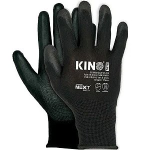 KIT C/12 LUVAS POLIESTER BANHO PU KINO TATO CA.51313 NEXT SAFETY