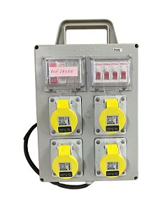 CAIXA DE SAIDA 04 TOMADAS 16A 110V - 28566 - STECK