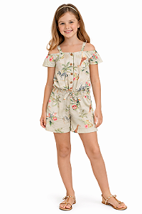 Conjunto Infantil Menina Alakazoo Blusa e Short Estampado