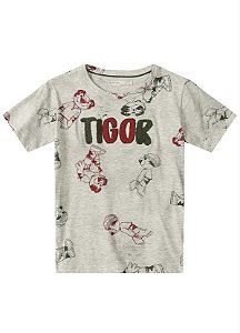 Tigor T Tigre - Camiseta Menino Cinza