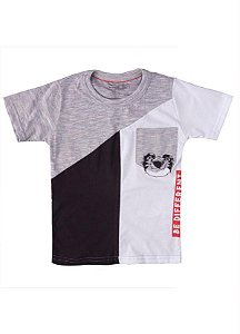 Tigor T Tigre - Camiseta Cinza Menino
