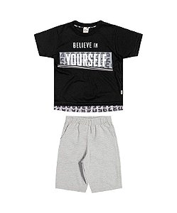 Conjunto Infantil Menino Com Estampa Frontal