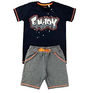 Conjunto Infantil Menino Enjoy Marinho