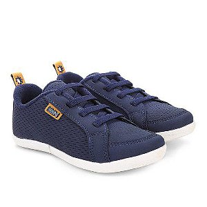 Tênis Infantil Klin Sem Cadarço Perfuros Masculino - Marinho