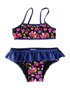 Biquíni Tip Top Floral - Marinho
