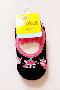 Meia Puket Antiderrapante Unicórnio 19 A 22