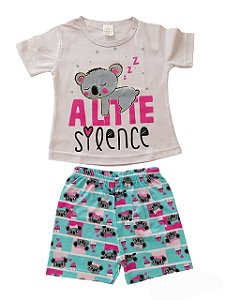 Pijama infantil Menina Coala