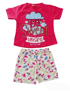 Pijama infantil Menina Nuvem