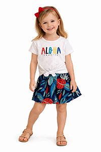 Conjunto Menina Aloha TMX Kids