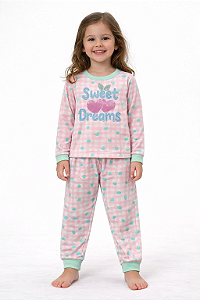 Pijama Infantil Menina Meia Estação Brilha no Escuro