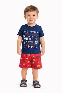 Conjunto Infantil Menino Marisol Play 100% Algodão