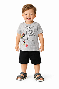 Conjunto Infantil Masculino Bee Loop – Rock Star