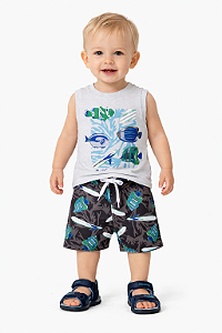 Conjunto Infantil Masculino “Brincar é Arte”
