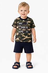 Conjunto Infantil Masculino “Brincar é Arte” – 100% Algodão