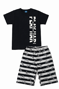 Conjunto Infantil Masculino – Estilo Gamer 🎮