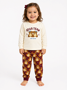 Pijama Infantil que Brilha no Escuro – 100% Algodão