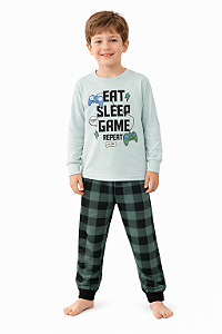 Pijama Infantil 100% Algodão - Brilha no Escuro