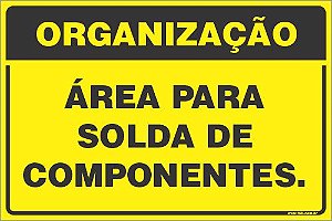 Placa de organização área para solda de componentes.