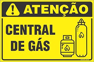 Placa de condomínio central de gás