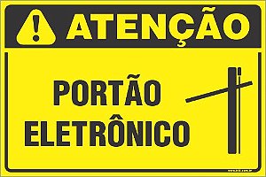 Placa de condomínio portão eletrônico