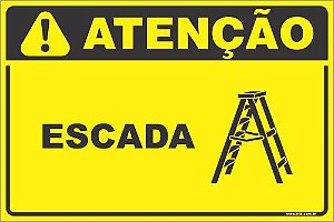 Placa de condomínio escada