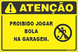 Placa proibido jogar lixo 23,5x32,5cm - Zeus do Brasil