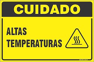 Placa de cuidado altas temperaturas