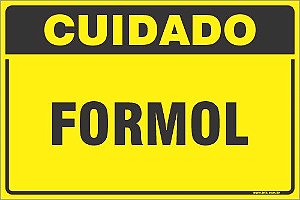 Placa de cuidado formol