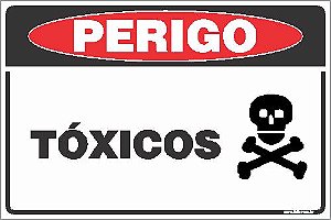 Placa de perigo gás tóxico. - Trik