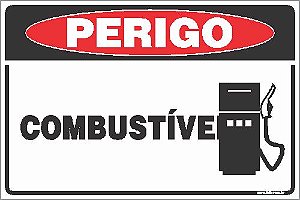 Placa de perigo combustível