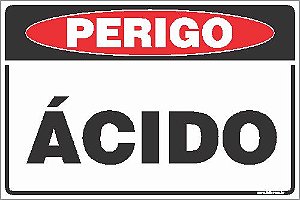 Placa de perigo ácido