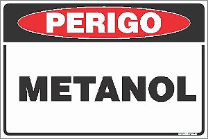 Placa de perigo metanol