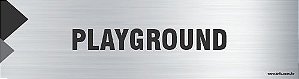 Placa de identificação playground