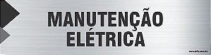 Placa de identificação manutenção elétrica