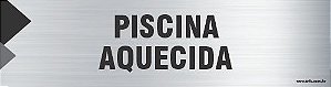 Placa de identificação piscina aquecida