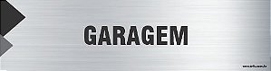 Placa de identificação garagem