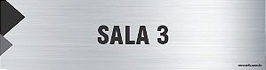 Placa de identificação sala 3