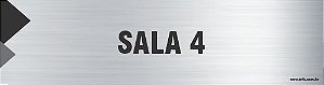 Placa de identificação sala 4
