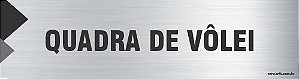 Placa de identificação quadra de vôlei