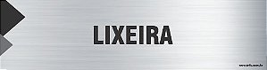 Placa de identificação lixeira