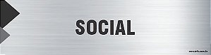 Placa de identificação social