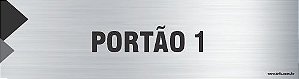 Placa de identificação portão 1
