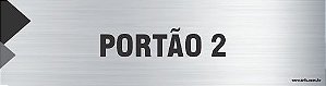 Placa de identificação portão 2