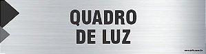 Placa de identificação quadro  de luz