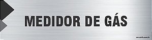 Placa de identificação medidor de gás