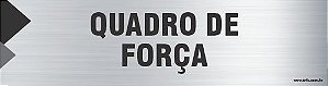 Placa de identificação quadro de força