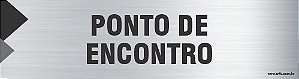 Placa de identificação ponto de  encontro