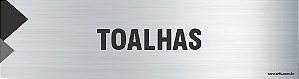 Placa de identificação toalhas