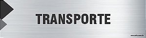 Placa de identificação transporte