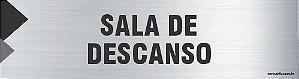 Placa de identificação sala de descanso